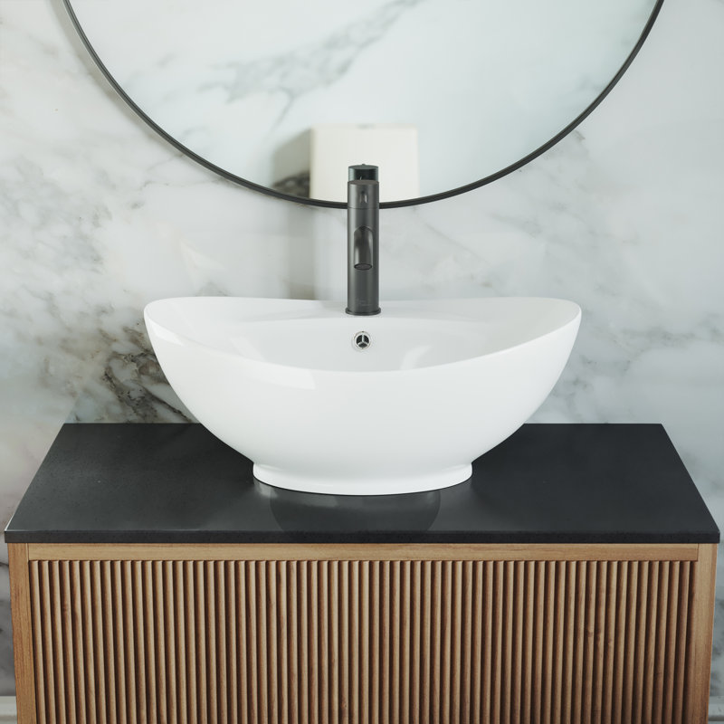 Lavabo vasque ovale en céramique Ivy 23