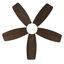 Ventilateur de plafond à profil bas 32 pouces avec lumière et télécommande, moteur à courant continu à intensité variable, pour une utilisation à l'intérieur ou à l'extérieur, noir