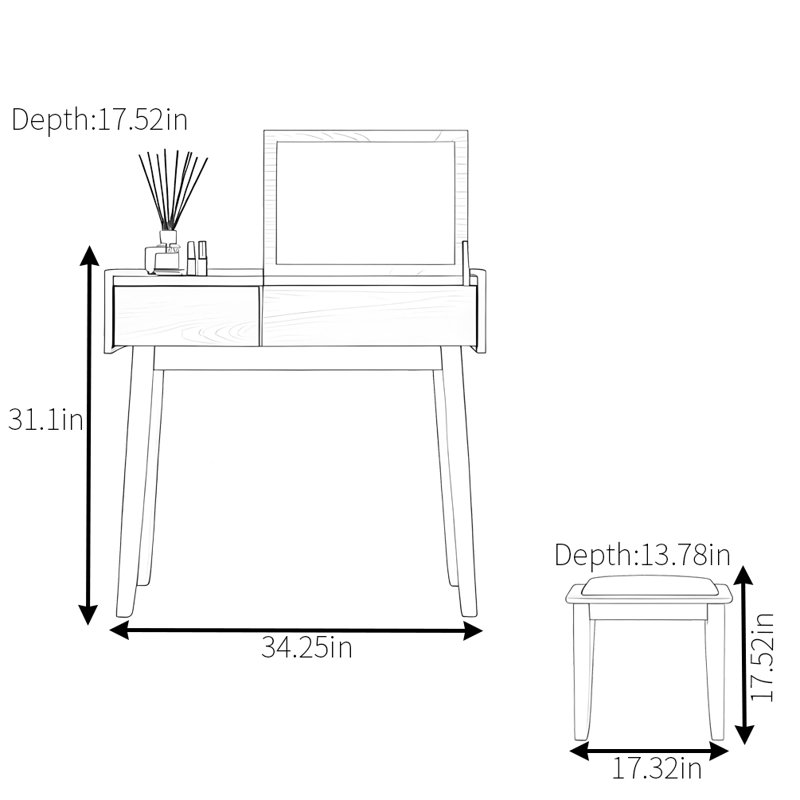 Commode à clapet simple et pratique