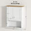 Bathroom Cabinet - Wall Mounted, 2 Doors, Adjustable Shelf, Over Toilet, White, Space Saving Model Modern