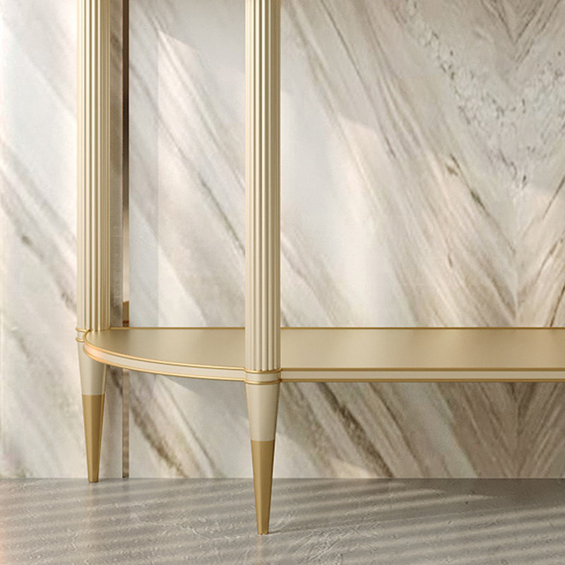 Console à tiroirs de style français, 35.43" H x 62.99" W x 15.75" D