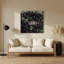Art mural en métal fruit framboise noir mauve-952699165