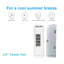 Ventilateur tour ultra-plat 14 po, blanc-133329945