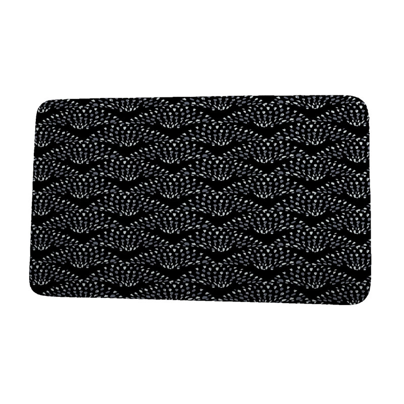 Tapis de bain Glenwood, l 17 po x L 24 po, Noir