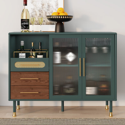 Bar avec tablettes réglables et porte-bouteilles - Bar moderne pour la maison