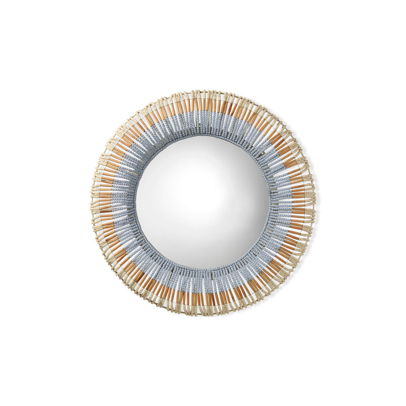 Native Solid Wood Round Wall Mirror