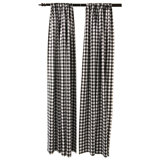 Pommier Polyester Semi Sheer Curtain Panel Pair