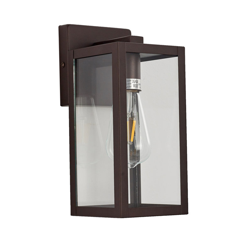 Resel Steel Wall Light, 11" H x 4.75" W x 5.75" D