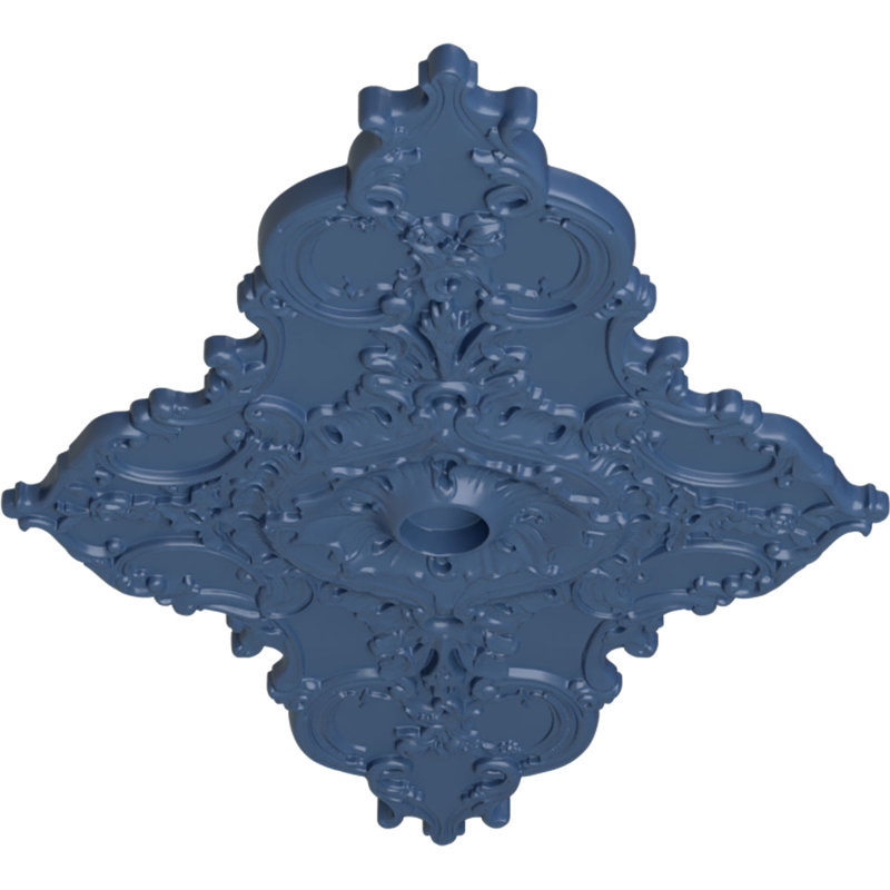 Médaillon de plafond Endurathane Milan, DE 47 5/8 po x P 2 3/4 po, finition Americana peinte à la main, Americana
