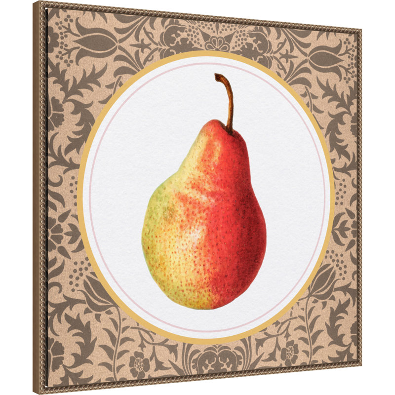 «Once Once A Pear» par Wild Violets, reproduction d'art sur toile encadrée, 30 x 30