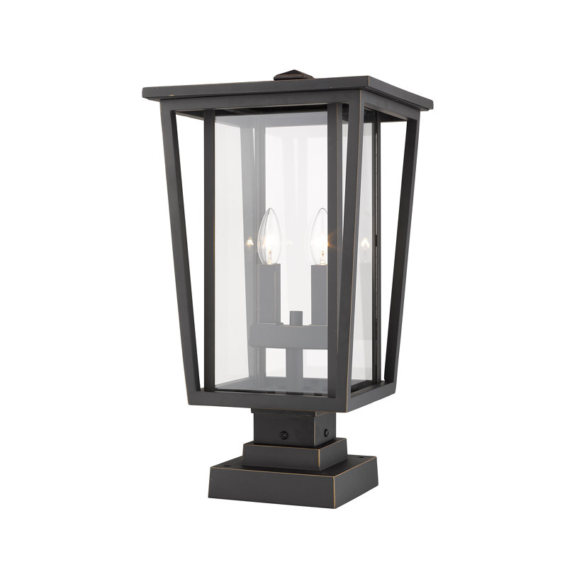 Amreet Transparent Pier Mount Light, Oil Rubbed Bronze