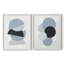 Impression encadrée Shapely Blues I-Premium - prêt à être accroché - aucun clou requis - aucun clou requis-1738542377-1738542370