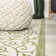 Deilani Vintage Filigree Textured Weave Green/Cream Indoor/Outdoor Rug