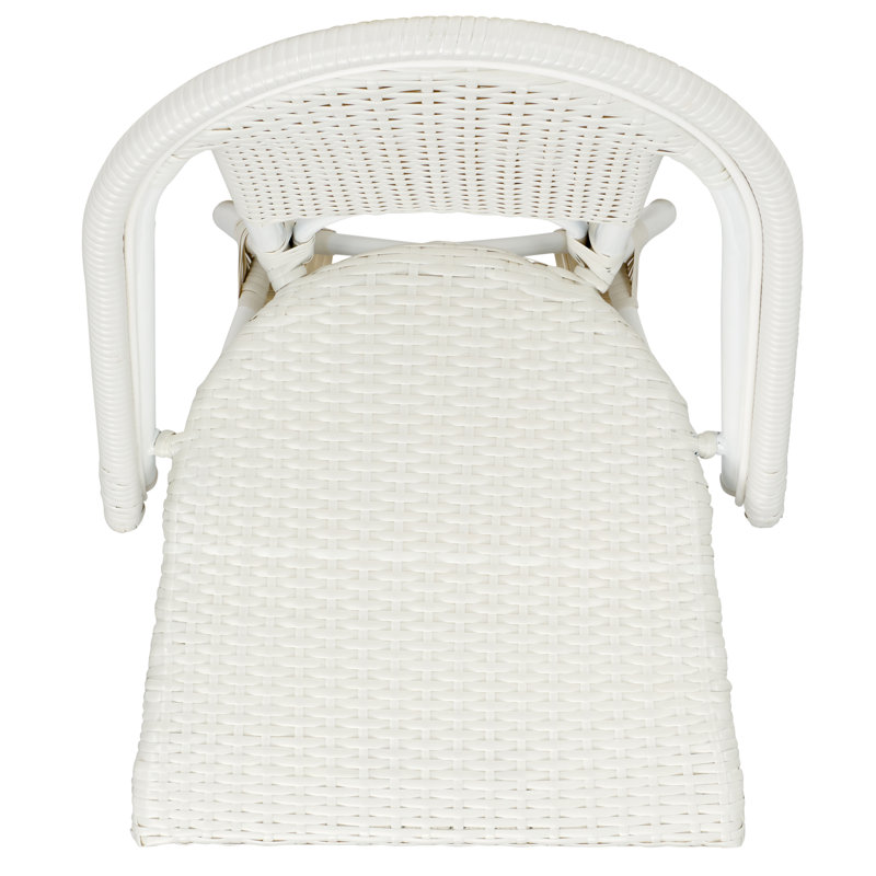 Torino Outdoor Dining Side Chair, White/White