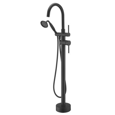 Single Handle Floor Mounted Tub Filler Faucet