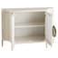 Estriada Solid Wood Hand Painted Accent Cabinet
