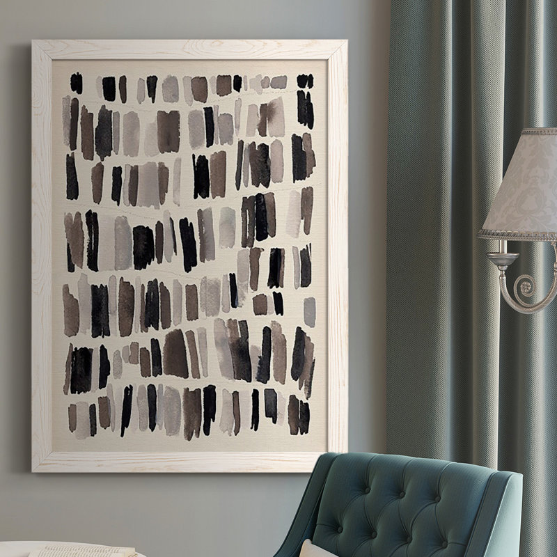 "Michal Chalk And Flint II", reproduction d'art sur toile, Blanc