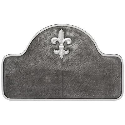 Fleur De Lis 1-Line Wall Address Plaque