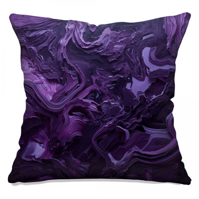 Coussins décoratifs mauves à double face
