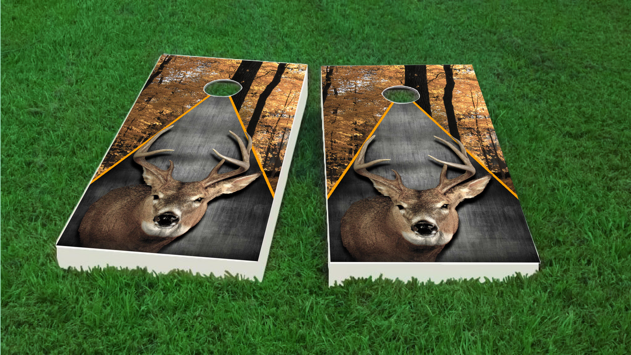 Hunting Bear Deer Cornhole Boards