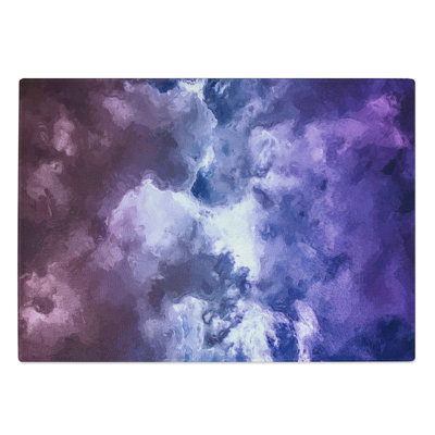 Tempered Glass Clouds Chopping Board