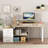 54'' W Reversible L-Shaped Desk with Computer Monitor Riser Stand-470586825