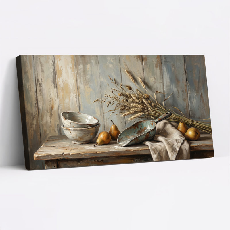 Ensemble de 1 tableau sur toile rustique, 40“W x 20”H, Wrapped Canvas