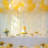 10x10ft Ivory Tulle Backdrop Curtain with Lights String for Parites