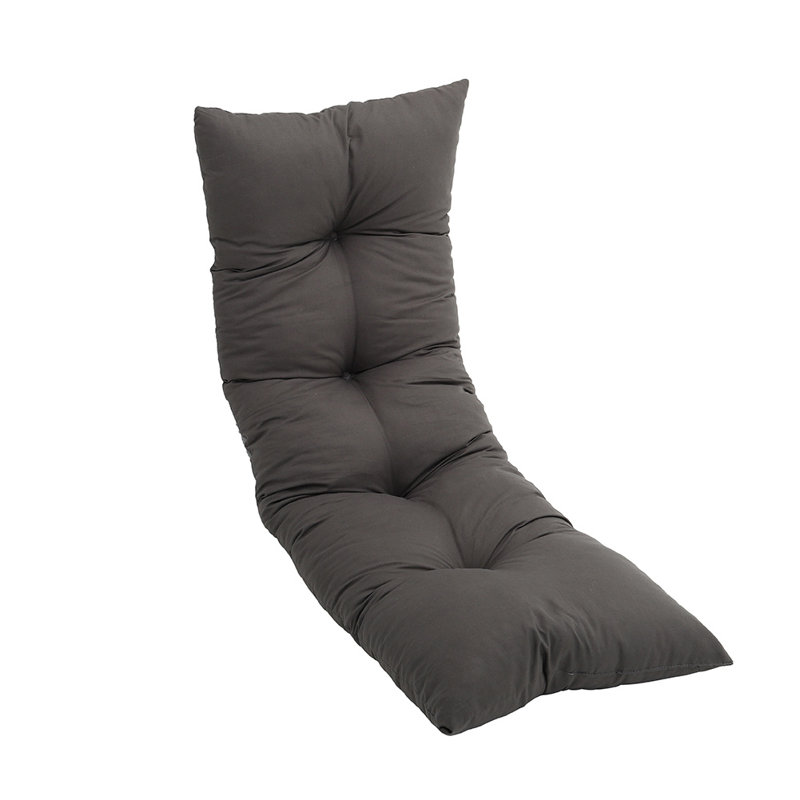 Garden Bench Seat and Back Cushion, 10cm H x 120cm L x 40cm W, Dark Grey