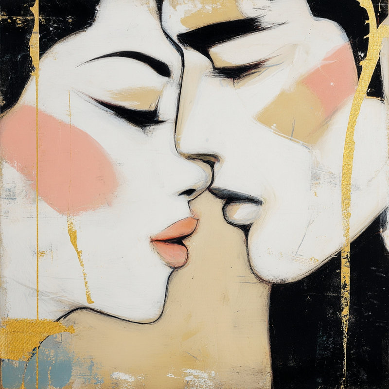 «Nearness in Gold», art mural sur toile tendue, L 20 po x H 20 po x P 1,5 po