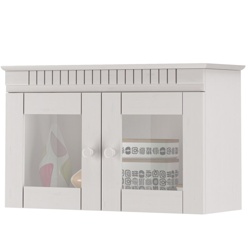 Abisaid 43cm H x 70cm W Solid Wood Floating Bookcase, White