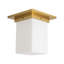 Mineral 8-in Brass Flush Mount-785681974-785681977