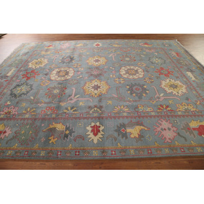 All-Over Floral Oushak Oriental Area Rug 9x12