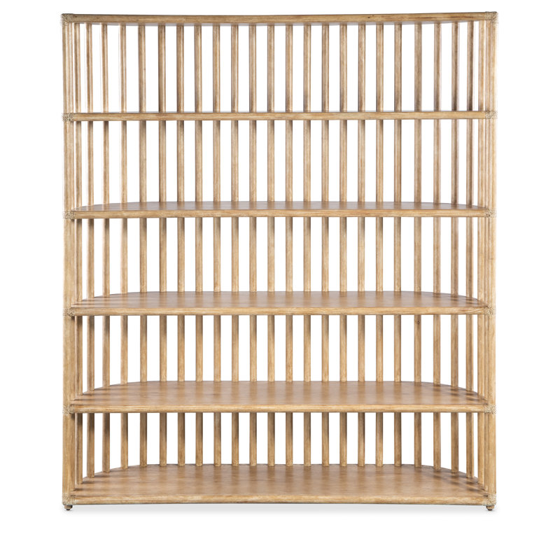 Dune Light Brown Oak Veneer Slatted Bookcase