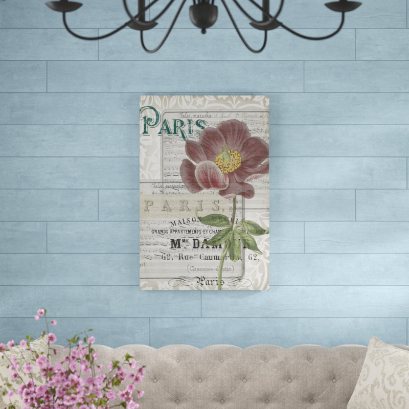 Musical Paris I by Jennifer Goldberger - Print on Canvas, 91cm H x 61cm W, Wrapped Canvas