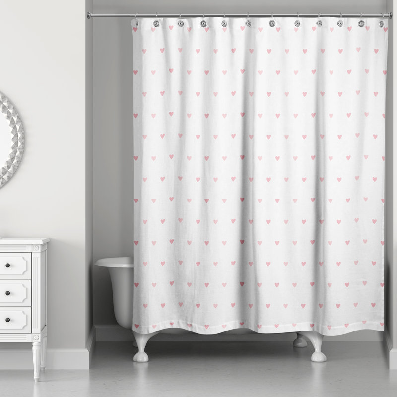 Ensemble de rideau de douche géométrique + crochets