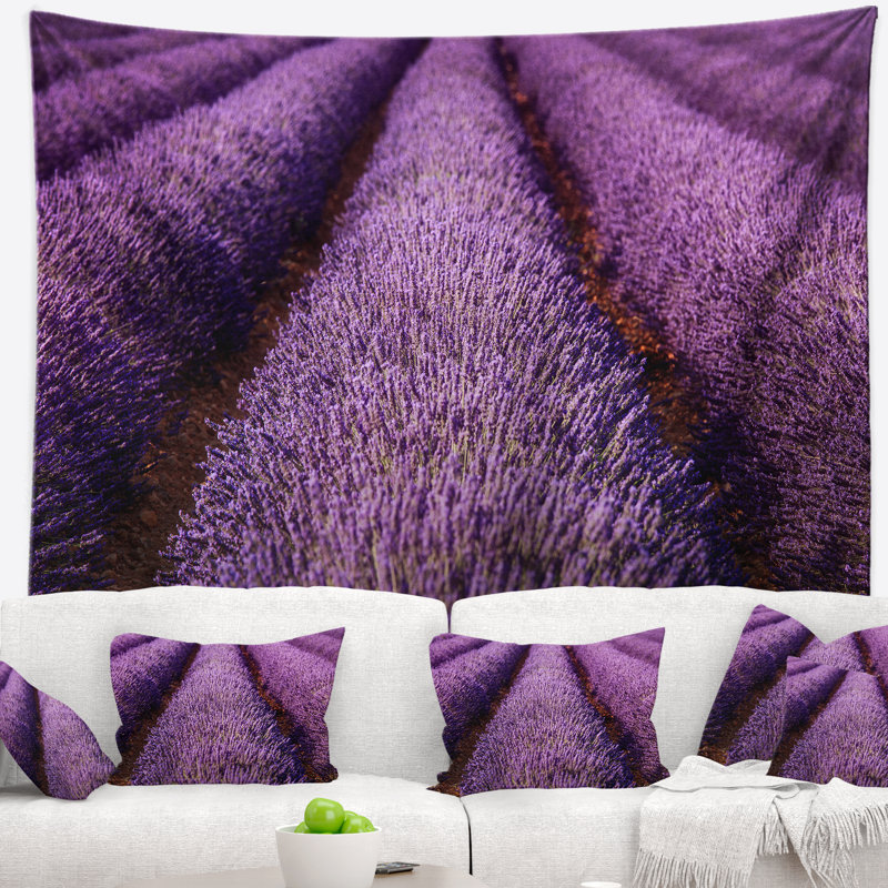 Tapisserie Schafer Landscape Endless Rows of Lavender, H 32 po x l 39 po