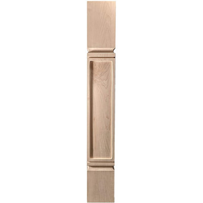 Hardwood Round Pedestal Post