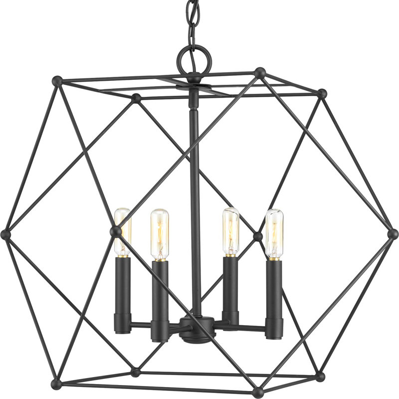 Lustre géométrique unique à 4 lumières Cecere