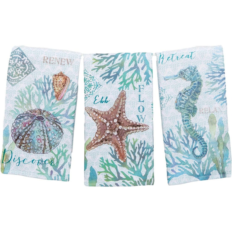 Ensemble de 3 serviettes de cuisine Beachcomber