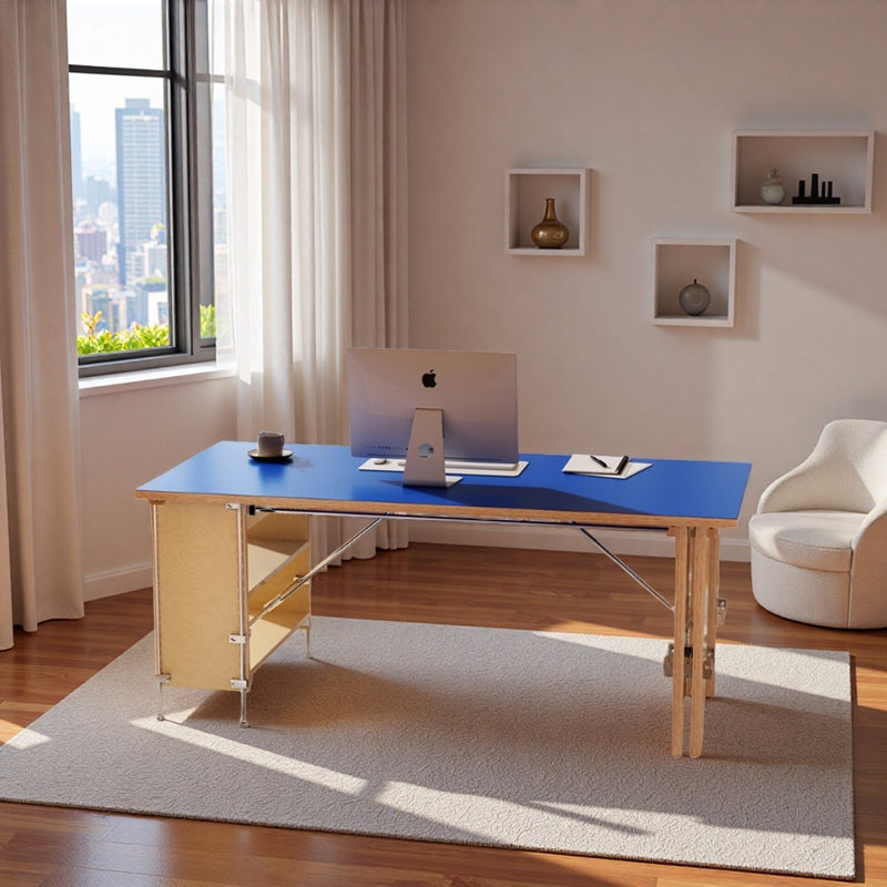 Bureau d'écriture Modern Creative, H 29,52 po x l 86,61 po x P 27,55 po