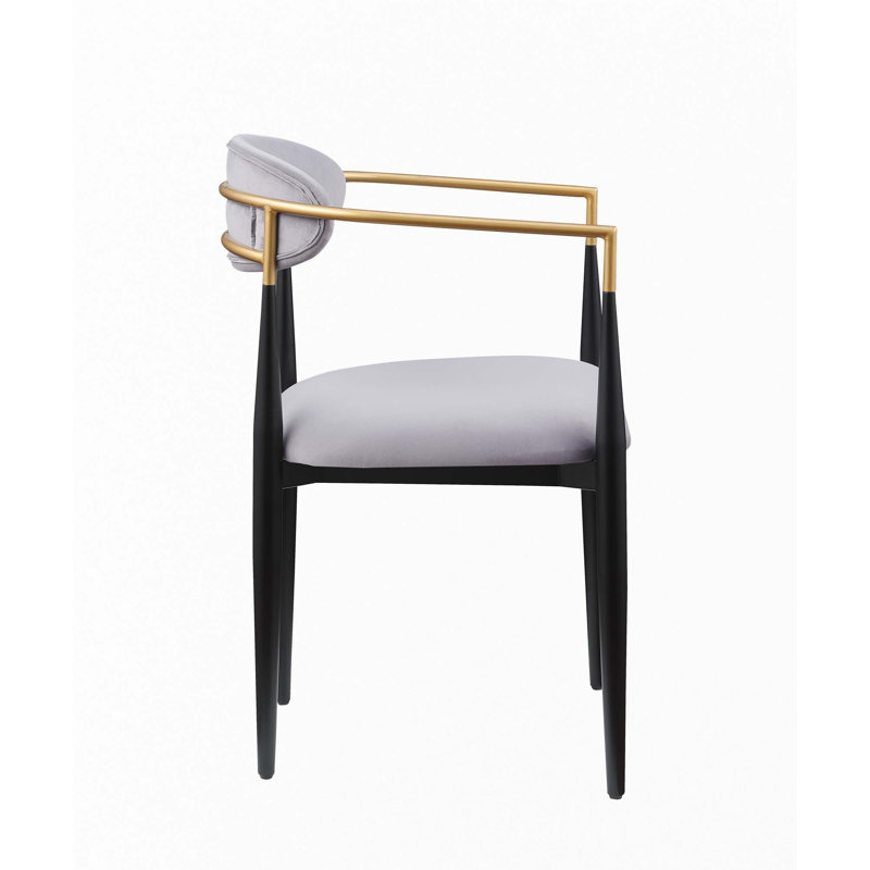 Ensemble de chaises d'appoint 2 pièces, Gris