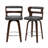 Deshunda Swivel Upholstered Counter Stool with Solid + Manufactured Wood Frame (Set of 2)-927549679