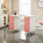 Ashayra Nail Desk with Cabinet and Drawer Upholstered Pad-13984258