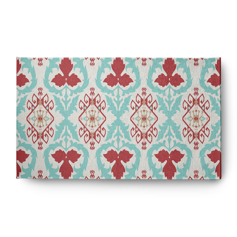 Chenille Ikat Indoor Rug, Rectangle 3' x 5'