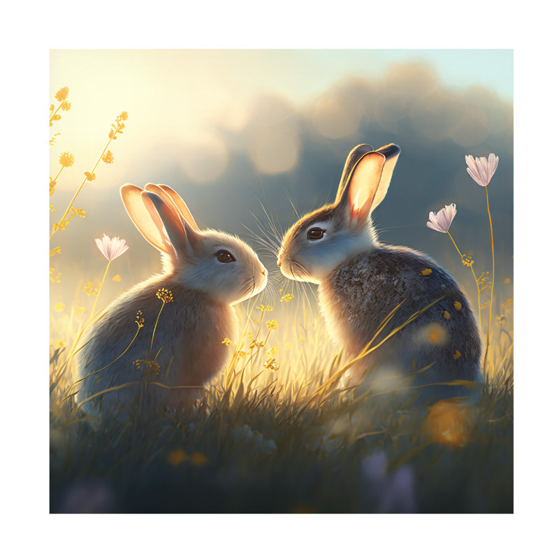 «Animals Woodland Animals», impression sur toile, H 14 po x l 14 po x P 2 po