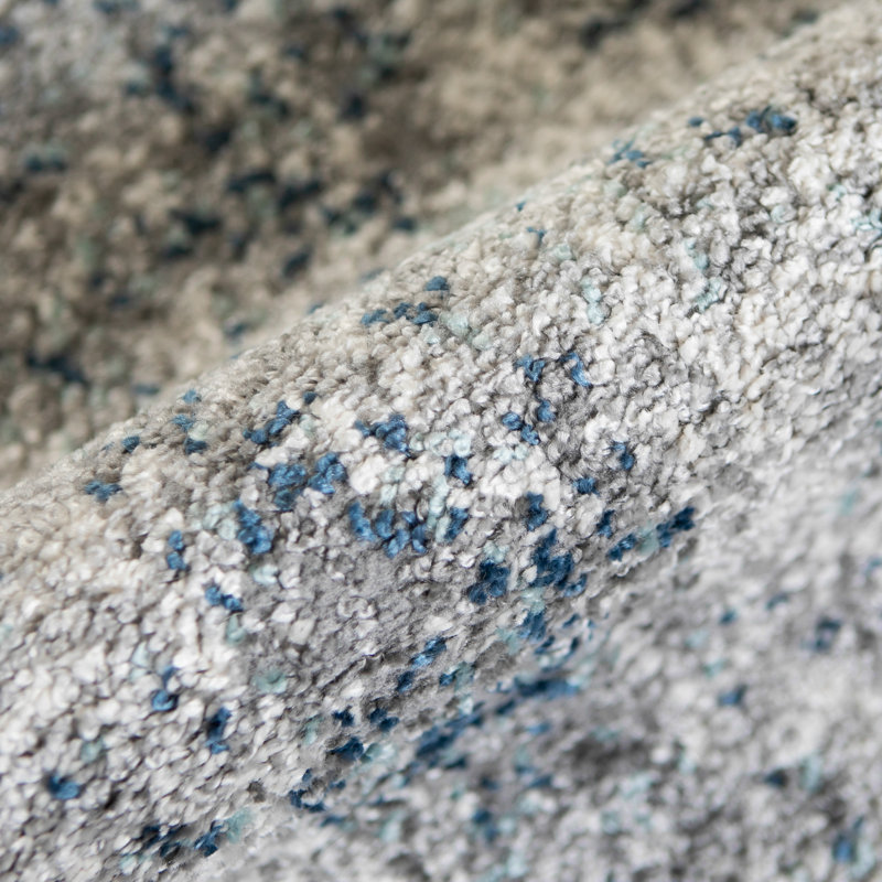 Tapis bleu Holly, Tapis de couloir 2 pi 6 po x 8 pi
