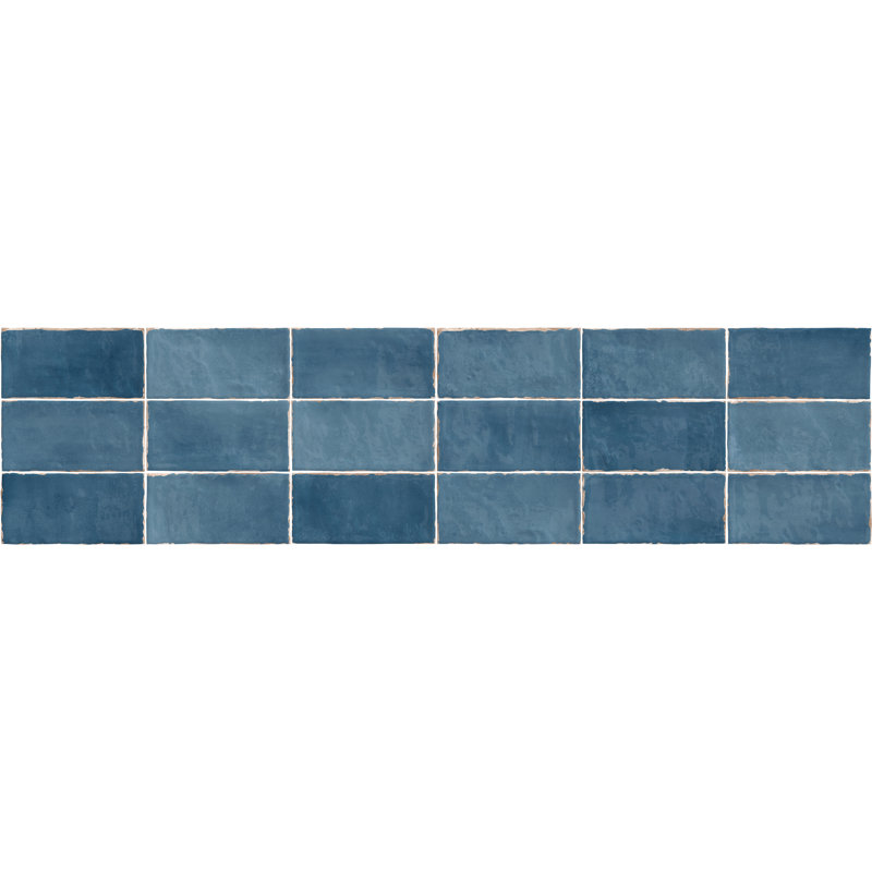 Antigo 5 In. X 5 In. Glossy Ceramic Wall Tile (12.1 Sq. Ft./Case), Ocean, 5" x 5"
