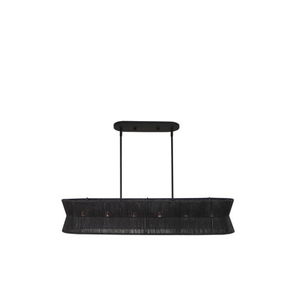 Madura 6 LT Matte Black Linear Pendant Kalco