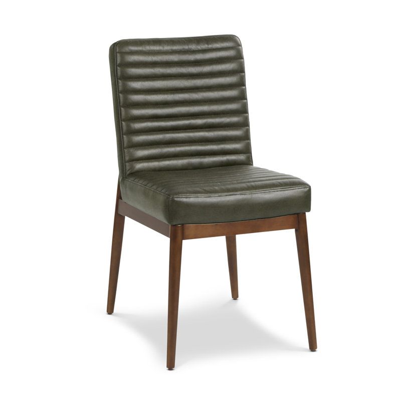 Chaise en cuir Nivo, Antique Green